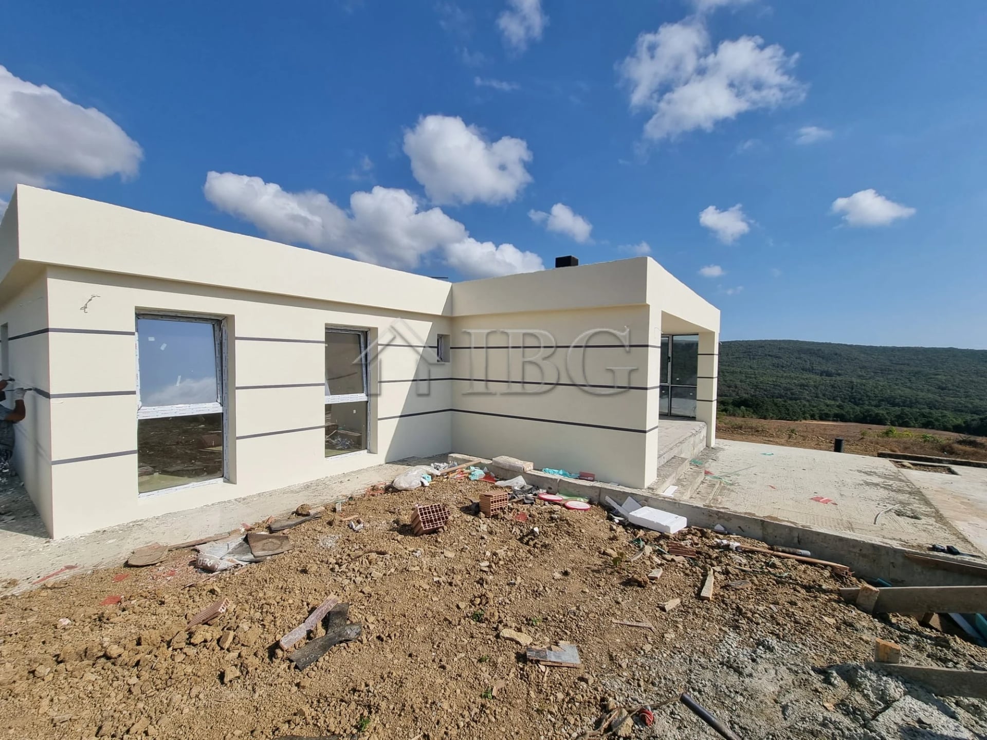 House with Pool and Sea View in Banya Village, Burgas Region