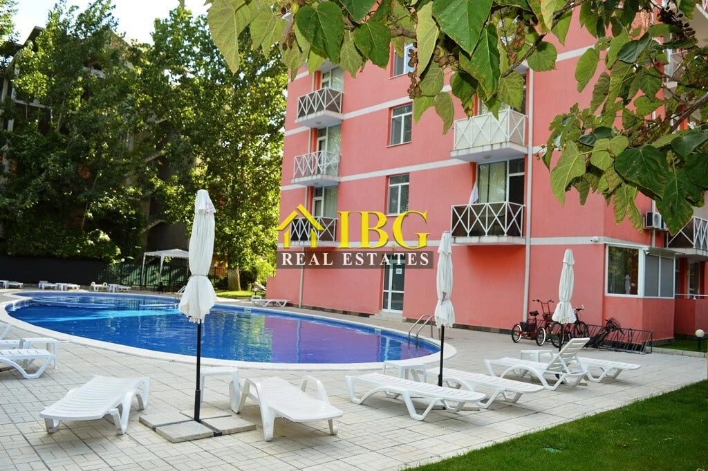 Studio with balcony and pool view | Gerber Residence 3, Sunny Beach