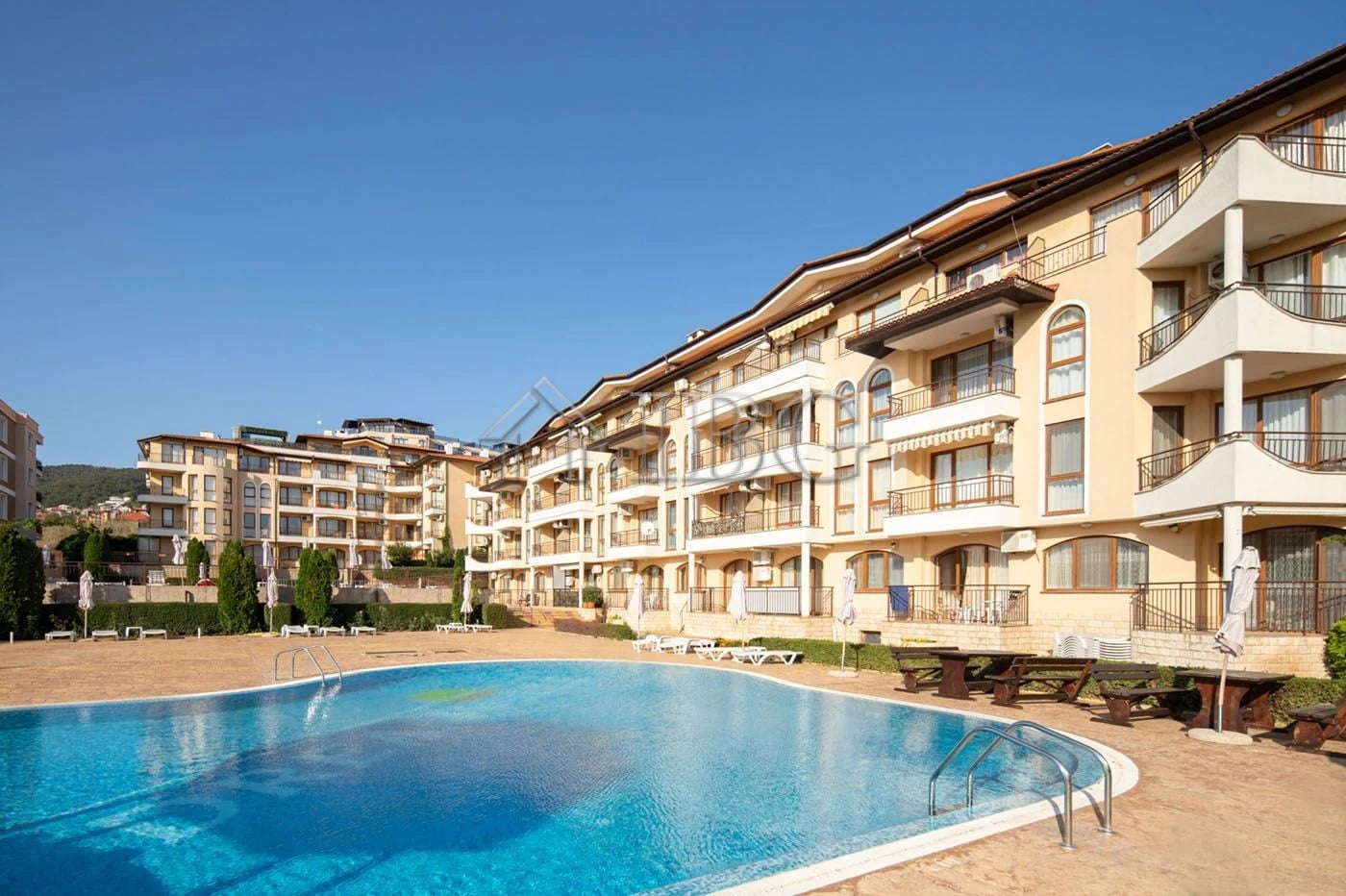 Two-Bedroom Penthouse with Sea View in Aqua Dreams, Sveti Vlas