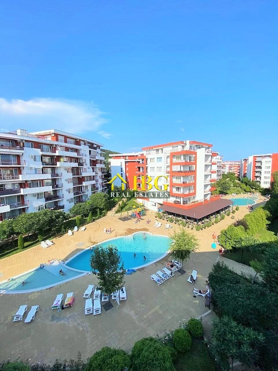 Furnished 1-Bedroom Apartment with Pool View in Marina Fort, Sveti Vlas