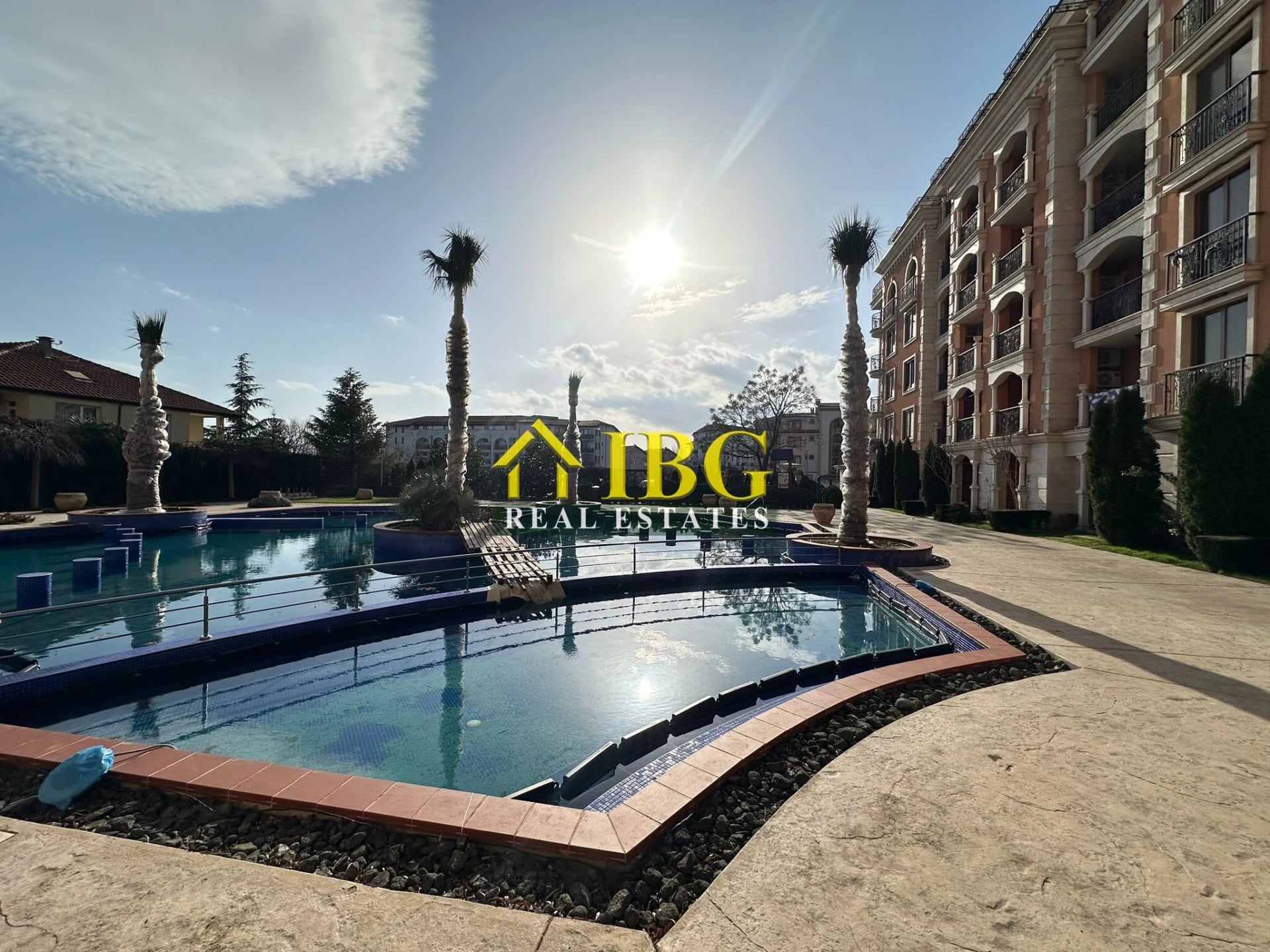 Studio with Direct Pool Access in Cascadas Ravda | 350 m from the Sea