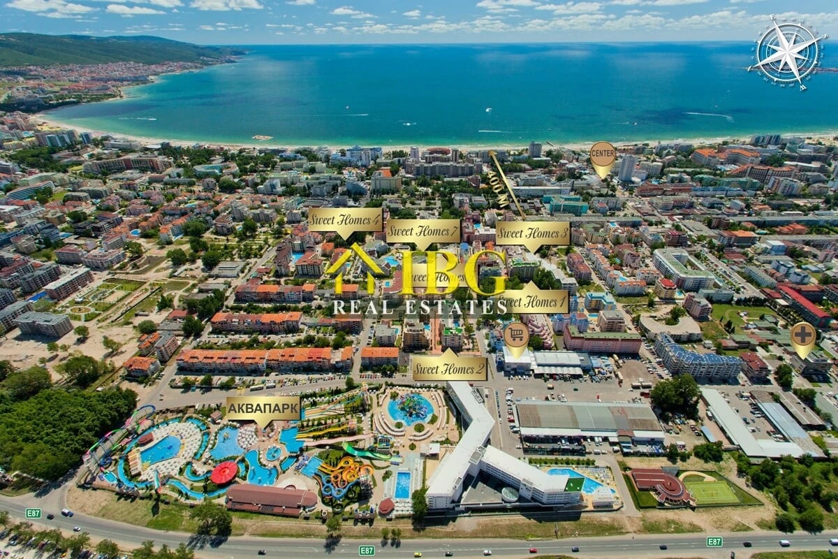 Top floor One-bedroom apartment in Sweet Homes 7, Sunny Beach