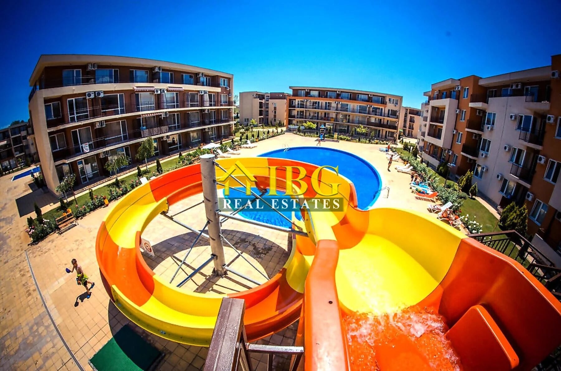 Ground floor Studio with Balcony in Holiday Fort Noks, Sunny Beach