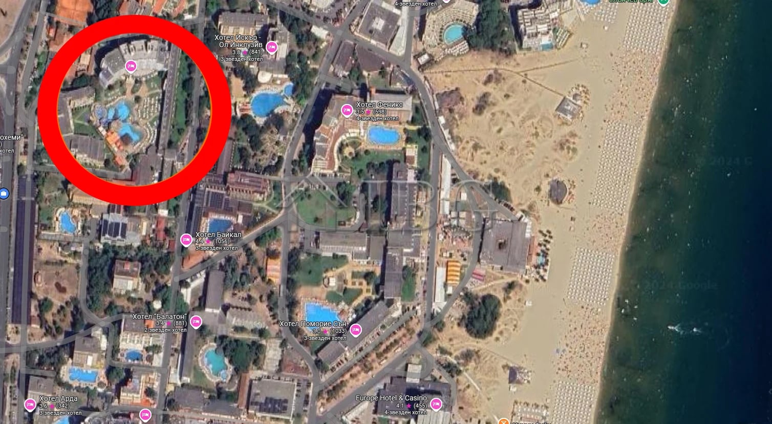 Spacious 1-Bedroom Apartment in Trakia Plaza, Sunny Beach