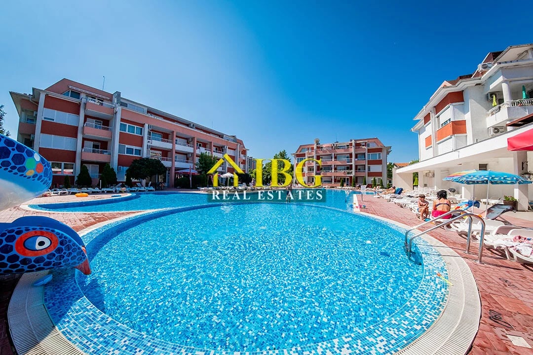 Studio with Additional Mezzanine Sleeping Area & Mountain View in Sunny Fort, Sunny Beach