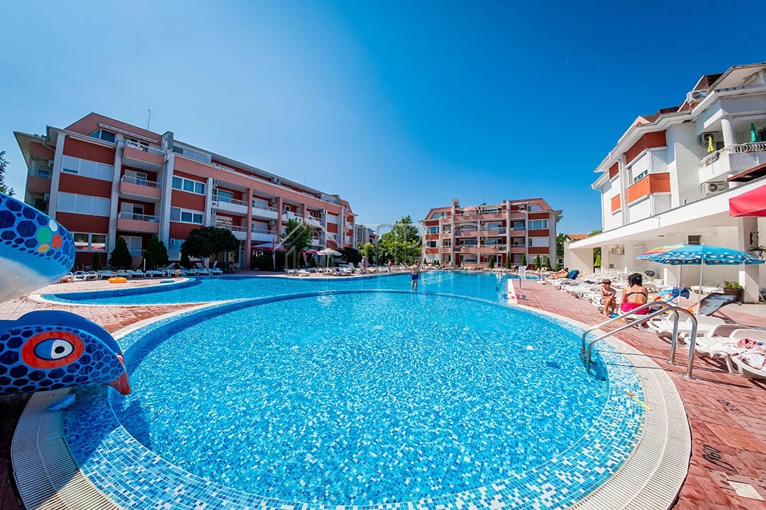 Studio with Additional Mezzanine Sleeping Area & Mountain View in Sunny Fort, Sunny Beach