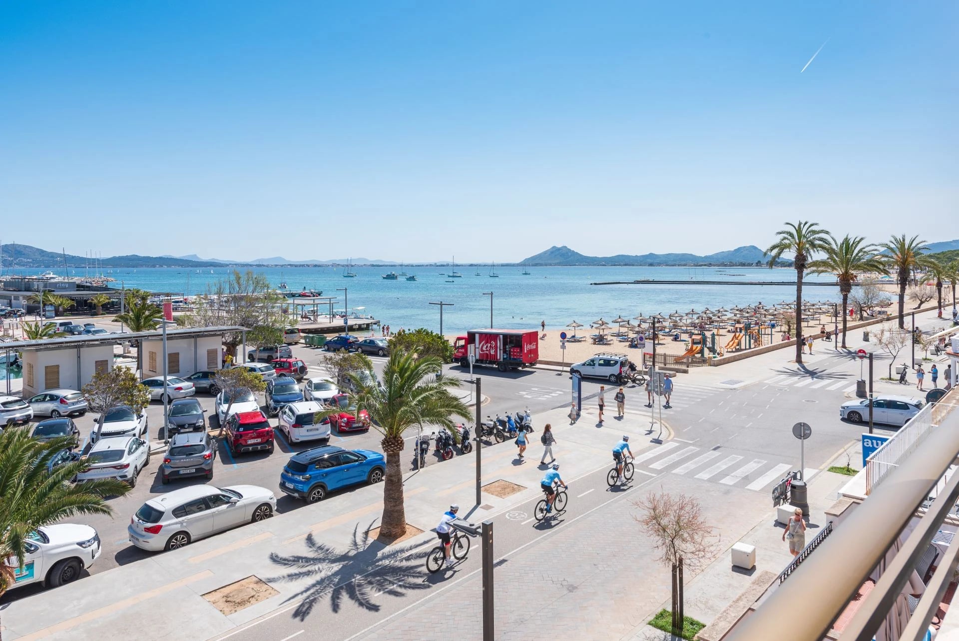 Apartmán se 3 ložnicemi v první linii s úchvatným výhledem na záliv v Puerto Pollensa